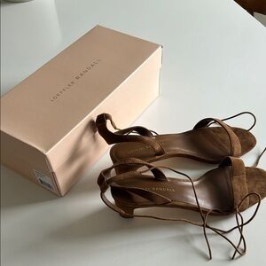 Loeffler Randall Brown Suede Sandals